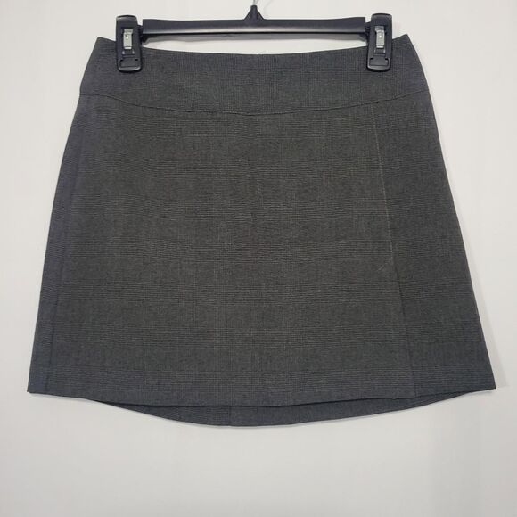 NWOT A. Byer Y2K Style Black and Grey Mini Skirt with Side Slit Sz 5 Clueless - Picture 1 of 8